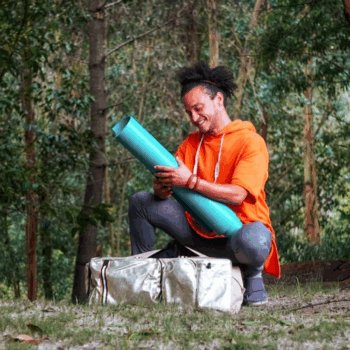 Bolso Manipur Blanco y Plata